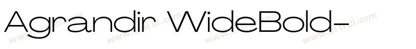 Agrandir WideBold字体转换